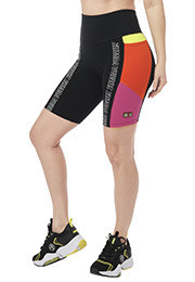 Zumba Color Blocked High Waisted Biker Shorts | Zumba Fitness Shop