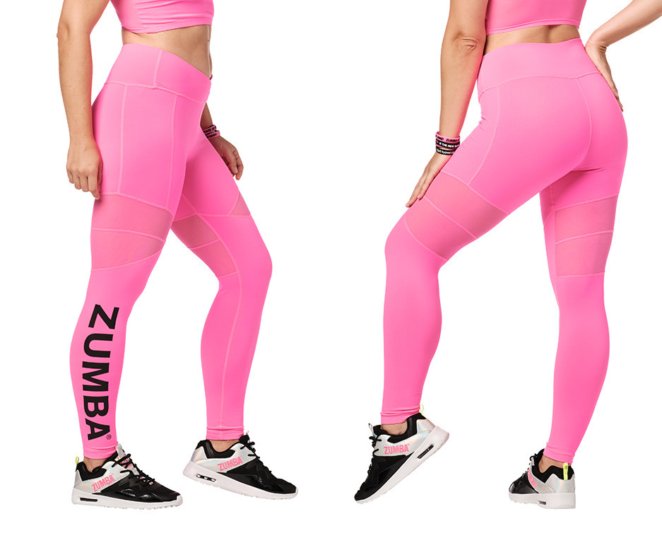 NWT Zumba Fitness Faster Better Ankle Leggings Size S Gumball