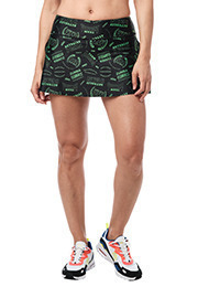 Super Rare EliteZWear Flash Skort Shorts Skirt ZUMBA 2 Piece Set V-Bra Top