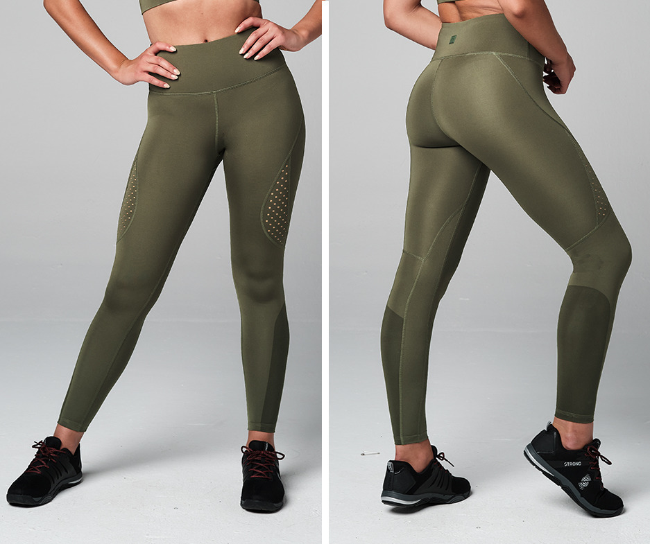 green workout pants