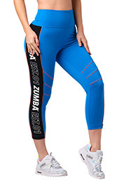 Dance In Color High Waisted Crop Leggings | Zumba Fitness Shop