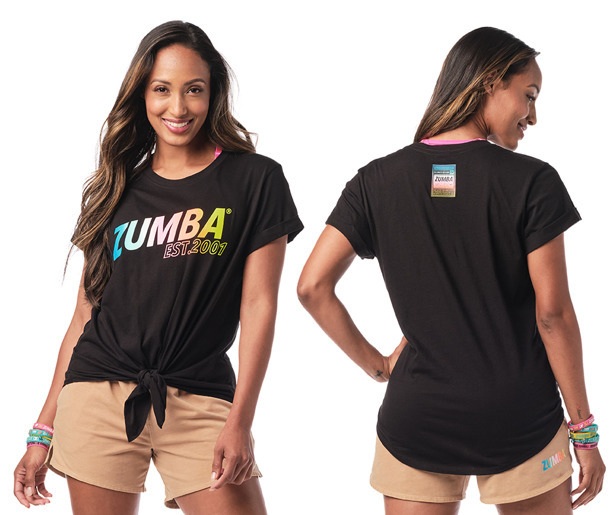 Zumba EST. 2001 Tie Front Top | Zumba Fitness Shop